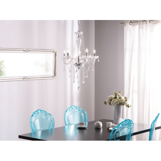 Lustre LOCONE Cristal Prateado Lustre LOCONE Cristal Prateado