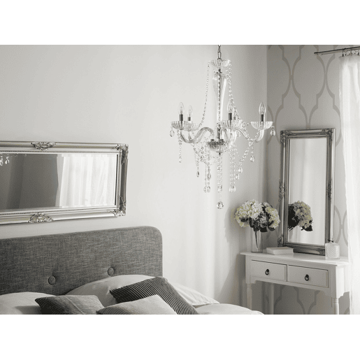 Lustre LOCONE Cristal Prateado Lustre LOCONE Cristal Prateado