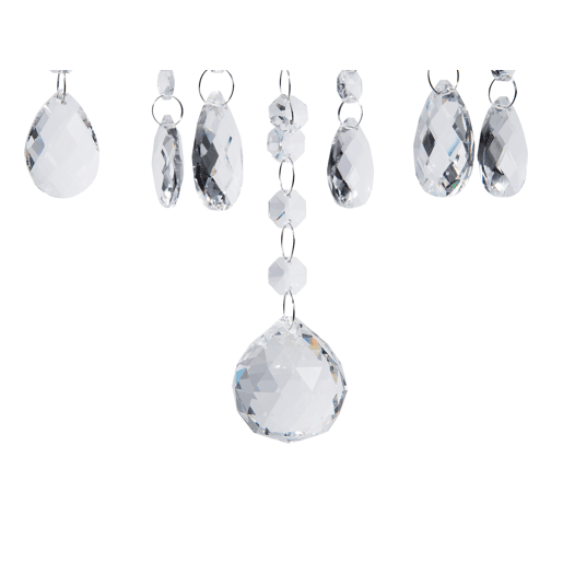 Lustre LOCONE Cristal Prateado Lustre LOCONE Cristal Prateado