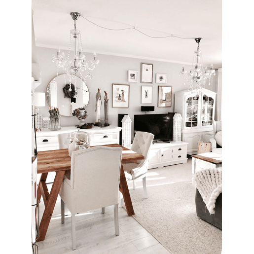 Lustre LOCONE Cristal Prateado Lustre LOCONE Cristal Prateado