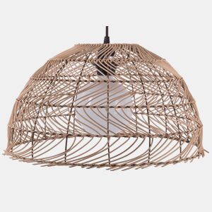 Candeeiro suspenso SELENGE Rattan Castanho claro