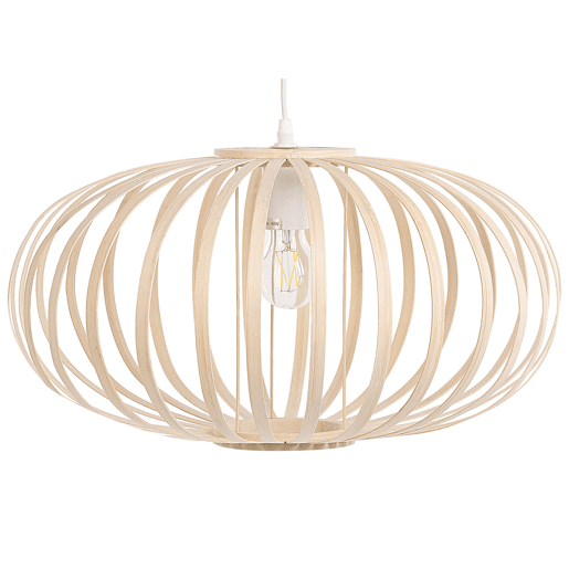 Candeeiro suspenso HAVEL Madeira de bambu Castanho claro