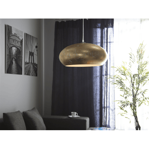 Candeeiro suspenso LIMNATIS Metal Dourado