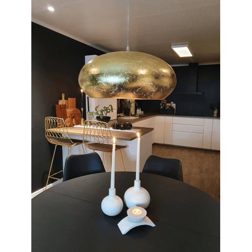 Candeeiro suspenso LIMNATIS Metal Dourado
