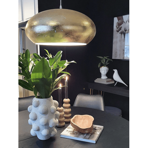 Candeeiro suspenso LIMNATIS Metal Dourado