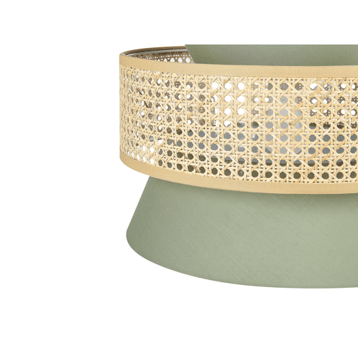 Candeeiro suspenso LUYANO Rattan Verde claro