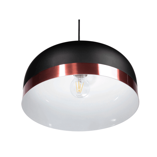Candeeiro suspenso PARINA Metal Preto