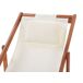 Beliani Tumbona AVELLINO Beliani Tumbona AVELLINO Blanco/ Beige