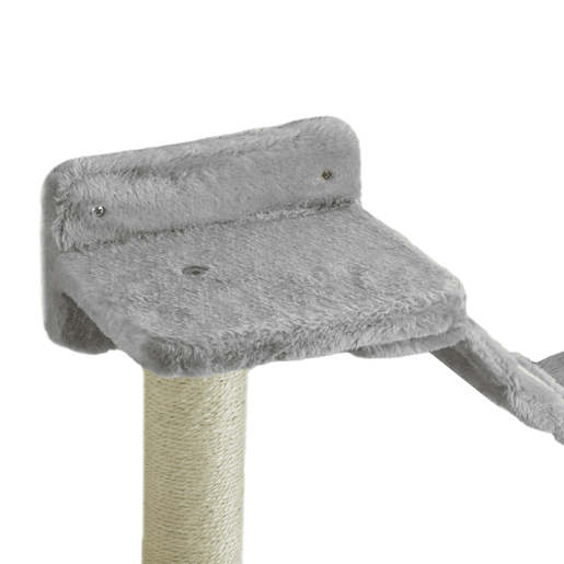 PawHut Prateleiras de Escalada para Gatos de Parede Conjunto de Prateleiras para Gatos 4 Peças com Rede Bola Plataformas de Saltar Poste de Sisal e Escada 84,5x19x54 cm Cinza e Bege PawHut Prateleiras de Escalada para Gatos de Parede Conjunto de Prateleiras para Gatos 4 Peças com Rede Bola Plataformas de Saltar Poste de Sisal e Escada 84,5x19x54 cm Cinza e Bege