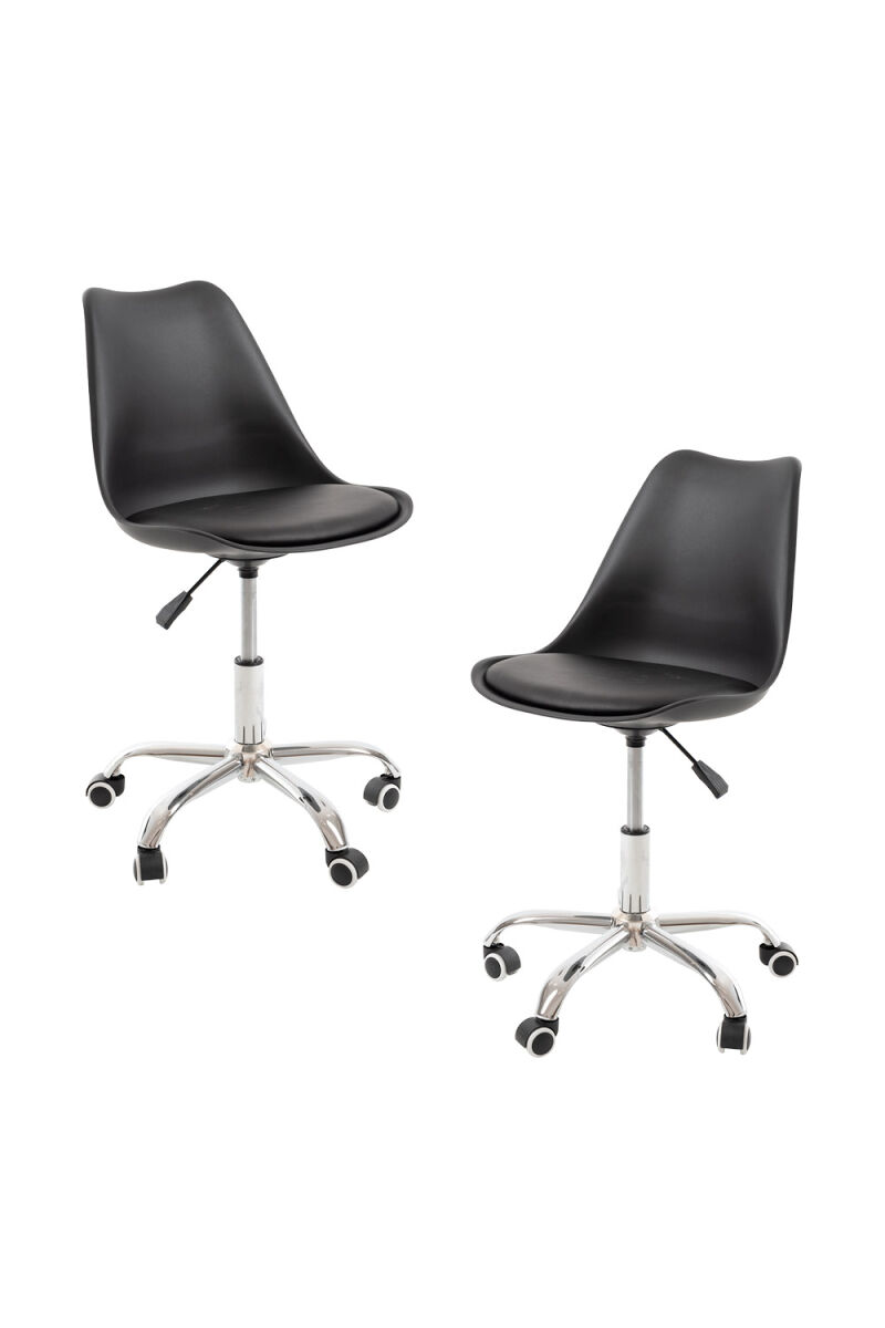 Pack 2 sillas neo - negro