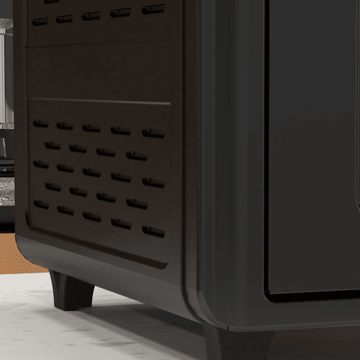 HOMCOM Mini Forno Elétrico Multifuncional Mini Forno Elétrico de 30L 1600W Mini Forno de Convecção com 7 Modos Temporizador e Temperatura Ajustável 43x39x39 cm Preto