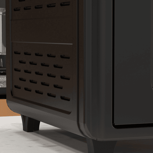 HOMCOM Mini Forno Elétrico Multifuncional Mini Forno Elétrico de 30L 1600W Mini Forno de Convecção com 7 Modos Temporizador e Temperatura Ajustável 43x39x39 cm Preto