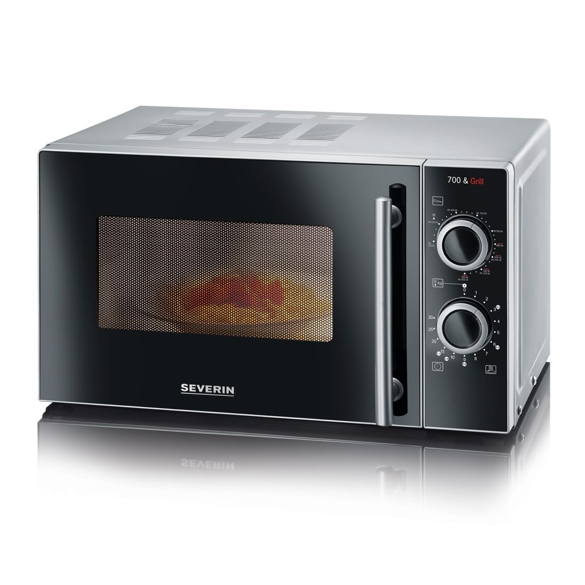 Microondas con grill de 20 L. SEVERIN MW 7771, 700 W