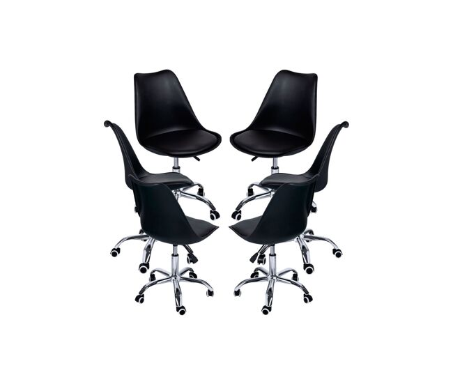 Pack 6 sillas neo - negro