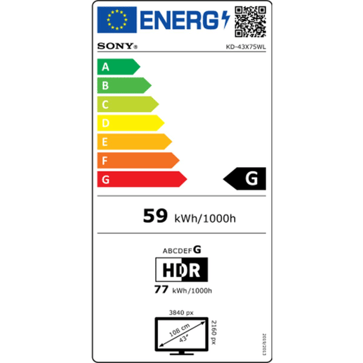 Televisão Sony KD-43X75WL LED 43 4K Ultra HD