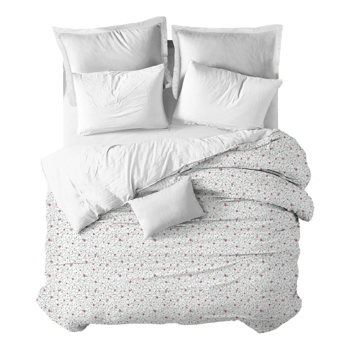Funda nórdica florecitas florecitas - blanco - cama90 (160x270)