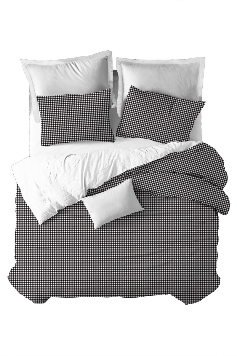Funda nórdica vichy  vichy - negro - cama200 (290x270)