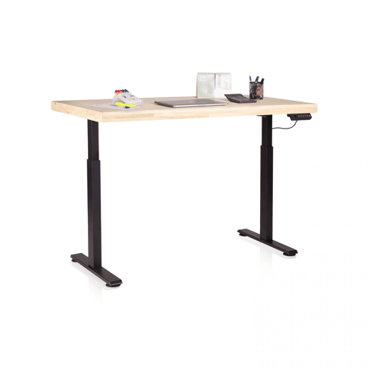 Mesa de estudo elevatória Movimento 140 Preto - Carvalho 140 x 126 x 70 cm