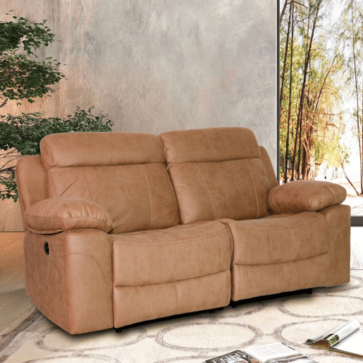 Sofá de 2 lugares para relaxar Nellie Pedra 164 x 102 x 96 cm