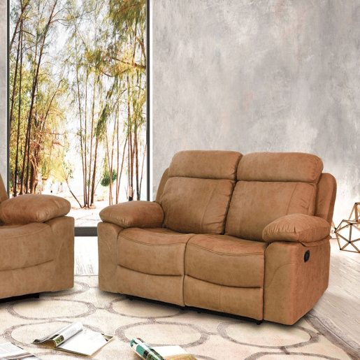 Sofá de 2 lugares para relaxar Nellie Pedra 164 x 102 x 96 cm