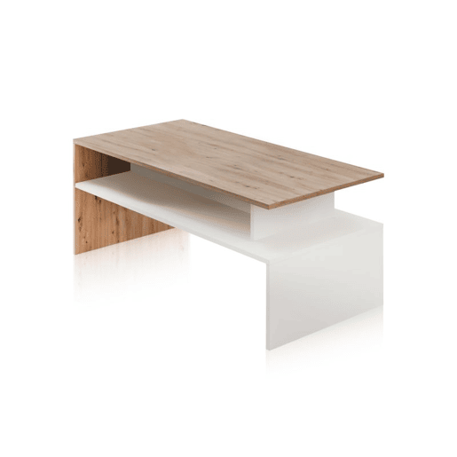 Mesa centro elevable Iris Artik Branco (Branco mate) - Carvalho Nodi 108 x 43 x 50 cm