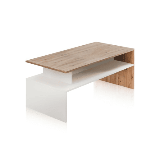 Mesa centro elevable Iris Artik Branco (Branco mate) - Carvalho Nodi 108 x 43 x 50 cm