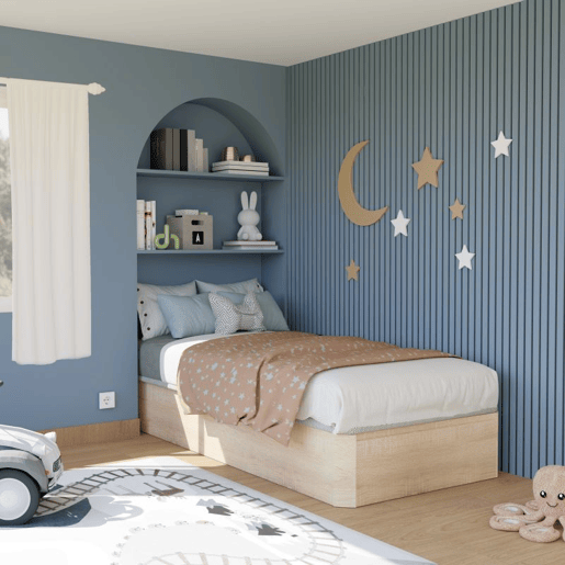 Sommier rebatível de luxo 3D Carvalho 90x190 cm