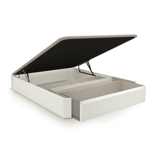 Sommier rebatÃvel luxo S-Max 3D Branco 150x190 cm Sommier rebatÃvel luxo S-Max 3D Branco 150x190 cm