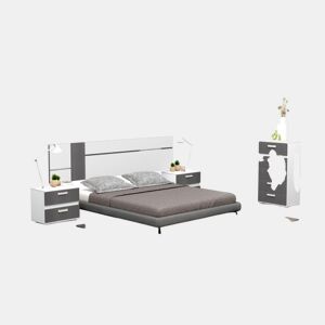 Quarto de dormir Ataneq Air 5C Branco - Grafite x x cm