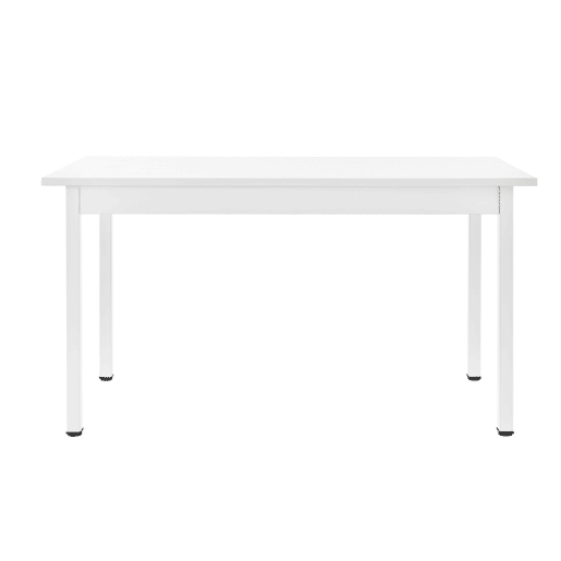 Mesa de jantar Den Haag para 6 pessoas MDF aço 140 x 60 x 75 cm - Branco en.casa