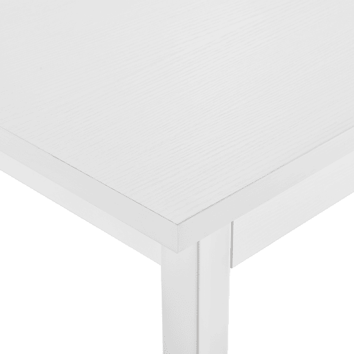 Mesa de jantar Den Haag para 6 pessoas MDF aço 140 x 60 x 75 cm - Branco en.casa