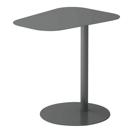 Mesa de apoio Nastätten trapezoidal interiorexterior em metal 50 x 50 x 38 cm - Cinzento mate en.casa Mesa de apoio Nastätten trapezoidal interiorexterior em metal 50 x 50 x 38 cm - Cinzento mate en.casa