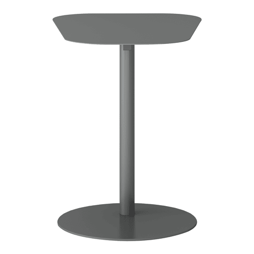 Mesa de apoio Nastätten trapezoidal interiorexterior em metal 50 x 50 x 38 cm - Cinzento mate en.casa Mesa de apoio Nastätten trapezoidal interiorexterior em metal 50 x 50 x 38 cm - Cinzento mate en.casa
