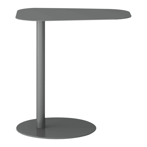 Mesa de apoio Nastätten trapezoidal interiorexterior em metal 50 x 50 x 38 cm - Cinzento mate en.casa Mesa de apoio Nastätten trapezoidal interiorexterior em metal 50 x 50 x 38 cm - Cinzento mate en.casa