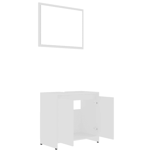 vidaXL Conjunto de móveis de casa de banho contraplacado branco vidaXL Conjunto de móveis de casa de banho contraplacado branco