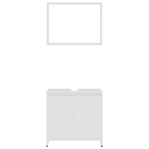 vidaXL Conjunto de móveis de casa de banho contraplacado branco vidaXL Conjunto de móveis de casa de banho contraplacado branco