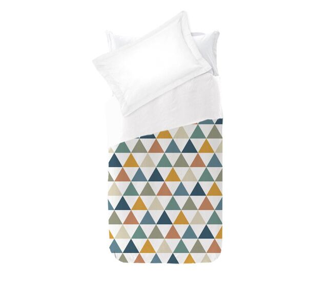 Funda nórdica infantil everest y funda de almohada tria kids everest - blanco - cama150 (240x270) + 2 fundas almohada 50x75