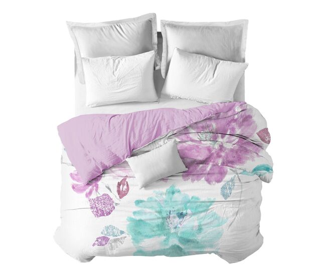 Funda nórdica big flow malva big big flow - multicolor - cama90 (160x270)