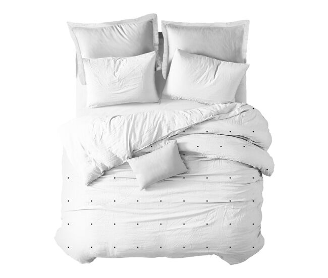 Funda nórdica cuadrado pequeño cuadrado cuadrado pequeño - blanco - cama150 (240x270)