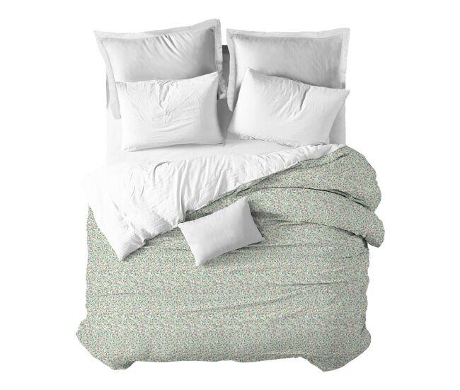 Funda nórdica flores liberty flores flores liberty - verde - cama200 (290x270)