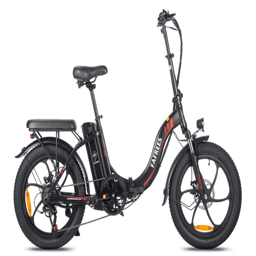 FAFREES F20: Bicicleta Elétrica com Motor de 250W, Bateria de 576WH e Autonomia de 70KM, Freios a Disco, Cor Preta