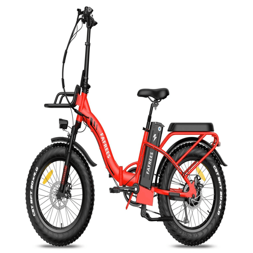 Viva a Emoção com a FAFREES F20 Max: E-bike 500W, Autonomia 110KM, Disco, Cor Vermelha