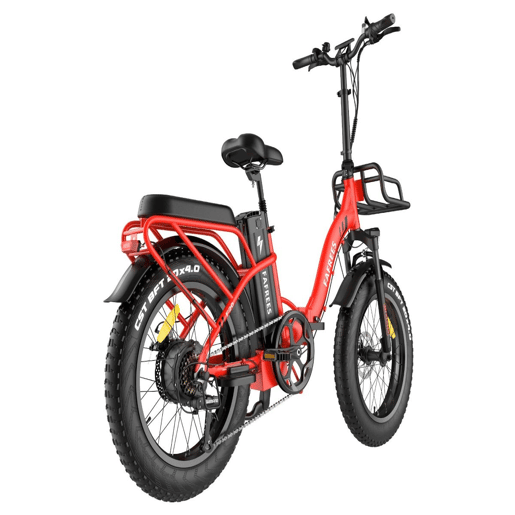 Viva a Emoção com a FAFREES F20 Max: E-bike 500W, Autonomia 110KM, Disco, Cor Vermelha