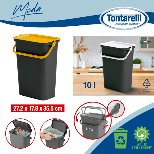10L Papelera com ASA (Amber Black Cube) 10L Papelera com ASA (Amber Black Cube)