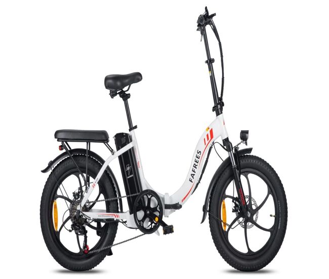 Potente bicicleta eléctrica fafrees f20 con motor de 250w y batería de 576wh