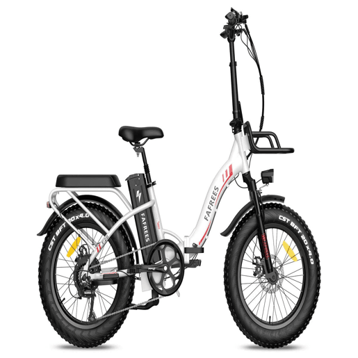 Viva a Aventura com a FAFREES F20 Max: E-bike 500W, Autonomia 110KM, Disco, Cor Branca