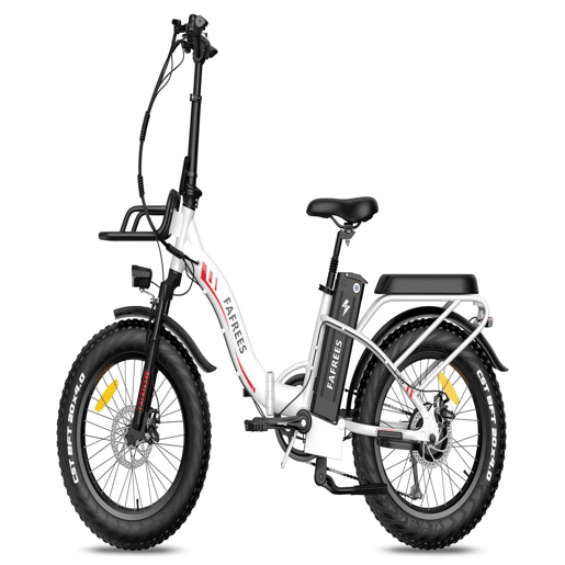 Viva a Aventura com a FAFREES F20 Max: E-bike 500W, Autonomia 110KM, Disco, Cor Branca