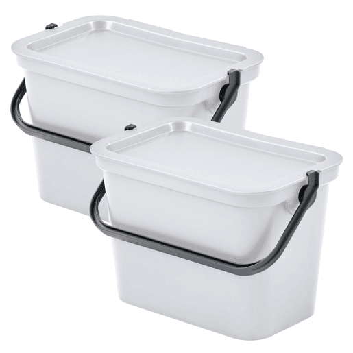Conjunto de 2 parcelas brancas com ASA