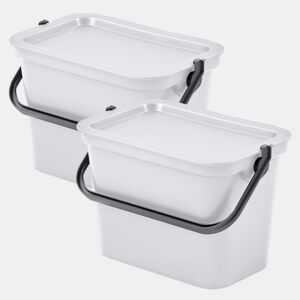 Conjunto de 2 parcelas brancas com ASA