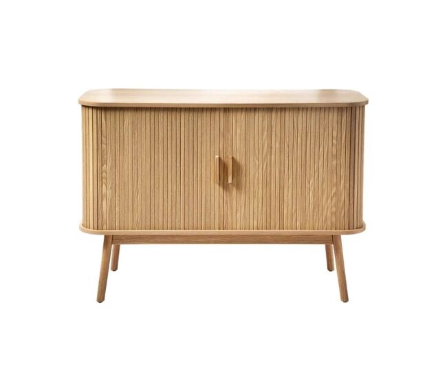 Aparador vintage decorado en madera con 2 puertas correderas - l110cm